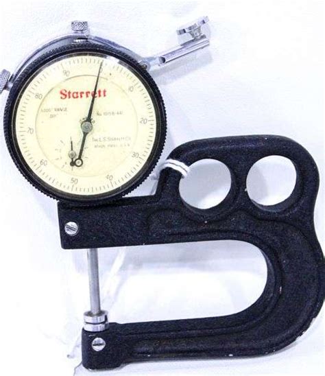 Starrett 1015b Portable Dial Thickness Gage Bunting Online Auctions