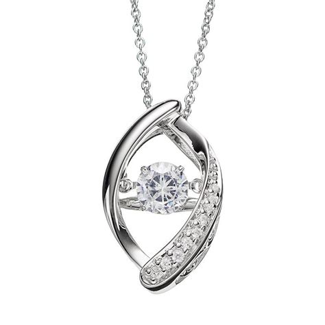 Floating Diamonluxe 58 Carat Tw Simulated Diamond Sterling Silver