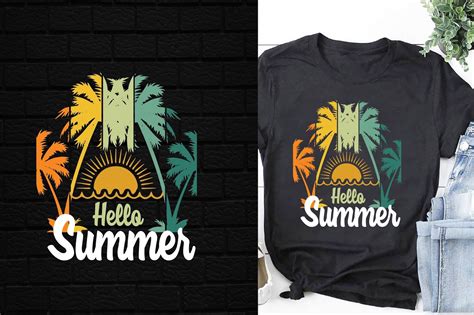 Hello Summer T Shirt Design Graphic By Relaxnayem · Creative Fabrica