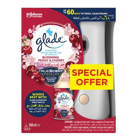 Glade Blooming Peony And Cherry Automatic Spray Unit Refill Value