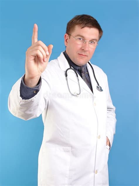 Doctor Pointing Up Stock Photo Image Of Professional 2597364