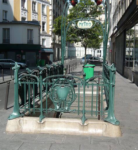 Paris Métropolitain Entrée De La Station Réaumur Sébastopol 4 Arch