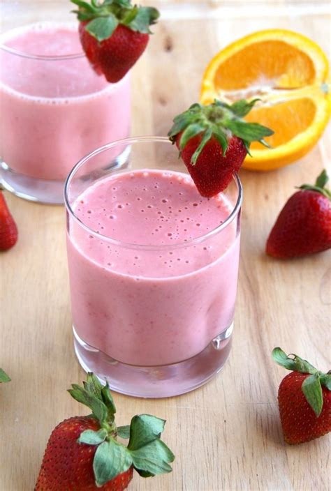 Strawberry Orange Dream Smoothie Strawberry Smoothie Healthy