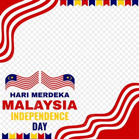 Gambar Twibbon Frame Hari Merdeka Malaysia Hari Kemerdekaan Dengan Pita