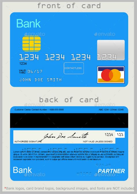 Printable Credit Card Template Free Printable Card Templates For You To