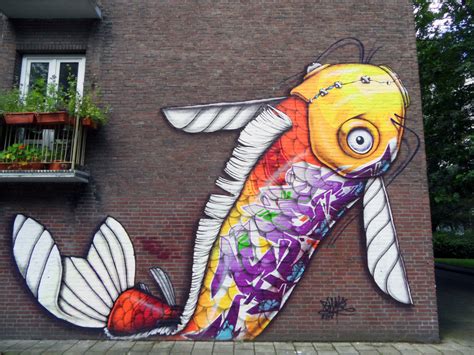 Street Art Koi Fish Davidbruceblog 1