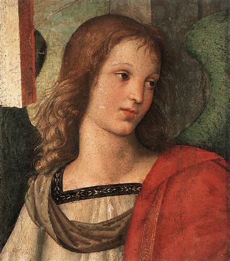 Raffaello Sanzio Angel Fragment Of The Baronci Altarpiece 1500