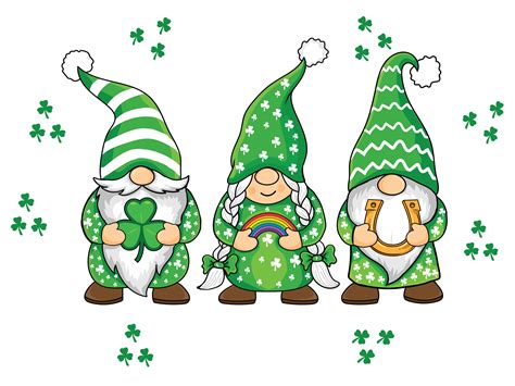 Irish Gnome St Patricks Day Gnomes Illustration Par Unx Gallery