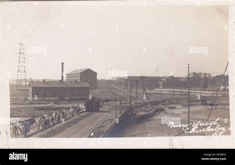 Charleston Naval Yard 1912 Stock Photo Alamy