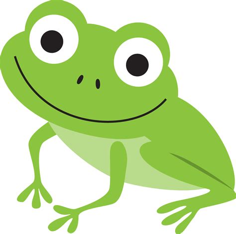 B Frog Illustration Pond Life Green Frog Frogs Cute Frog Clip