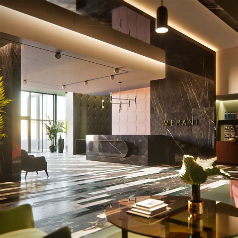 Lobby Of Business Centre On Behance Lobby Interior Design Hotel