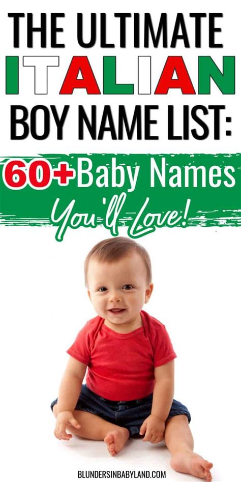 The Ultimate Italian Boy Names List 60 Baby Names Youll Love