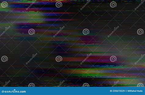 Old Tv Scan Line With Abstract Pattern Stock Image Image Of Brand
