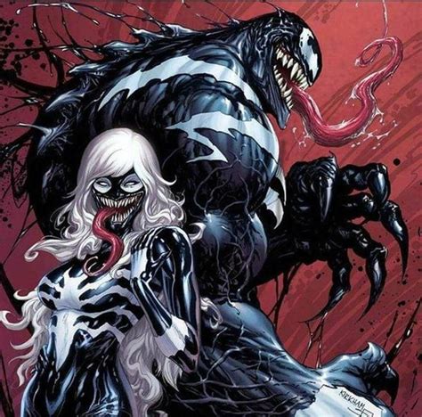 Venom And Black Cat Venom Venom Comics Marvel Spiderman Art Black