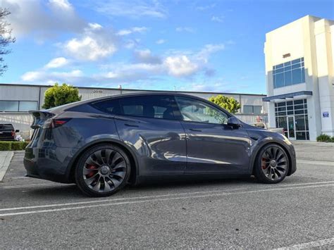 Tesla Model Y Stunning Lowered Electric Suv By Unplugged Performance