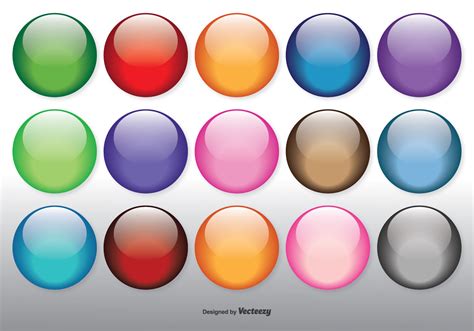 Colorful Glossy Orbs Set - Download Free Vector Art, Stock Graphics ...