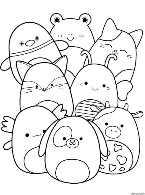 Cute Squishmallow Coloring Page Turkau Coloring Home