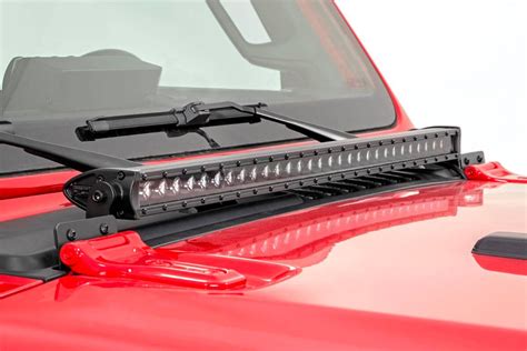 Rough Country 30in LED Light Bar with Hood Mount Kit for ...