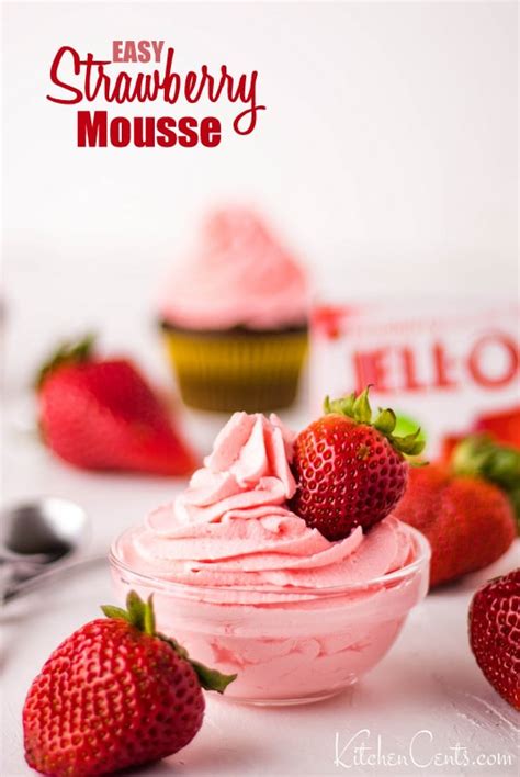 Easy Strawberry Mousse Recipe 4 Ingredient Mousse Kitchen Cents