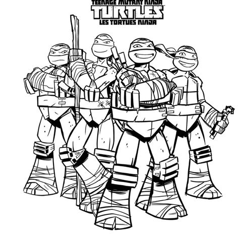 Drawings Ninja Turtles (Superheroes) – Printable coloring pages