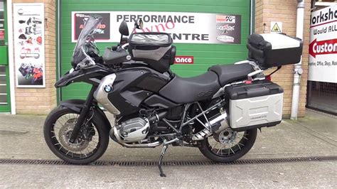 Special asphalt grey metallic swing arm, rear frame and valve covers. 2012 BMW R 1200 GS Triple Black Fully loaded - YouTube