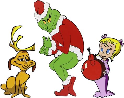 Grinch Stealing Christmas Lights Cindy Lou And Max The Dog