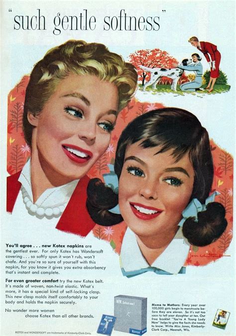 Nine Glamorous Kotex Ads From The 1950s Kotex Vintage Advertisements Vintage Ads