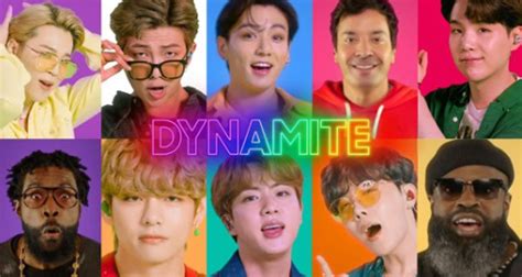 Bts join jimmy fallon on a nyc adventure. BTS Perform 'Dynamite' With Jimmy Fallon & The Roots On ...
