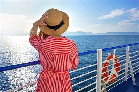 Premium Photo Cruise Ship Vacation Holiday Rear View Of Relaxed