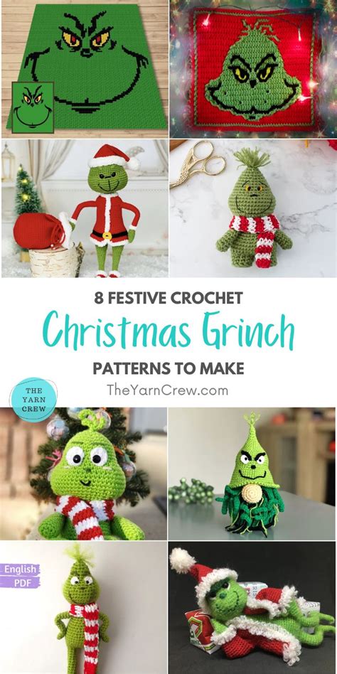 8 festive crochet christmas grinch patterns to make the yarn crew