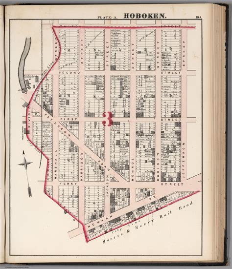 Hoboken Plate A David Rumsey Historical Map Collection