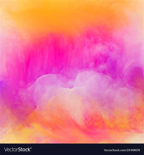 Vibrant Bright Watercolor Texture Background Vector Image