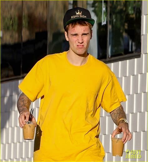full sized photo of justin bieber hailey bieber relaxing sunday 04 justin bieber brightens our