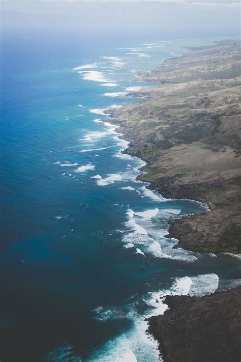 Free Photo Ocean Waves Crashing Island Daytime Sea Blue Hippopx