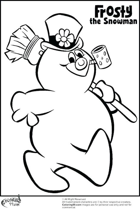 Frosty Coloring Pages At Free Printable Colorings