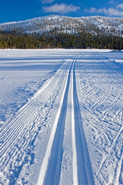 Ski Track Over Konttaisjärvi Lake Towards Valtavaara In Kuusamo Jackson