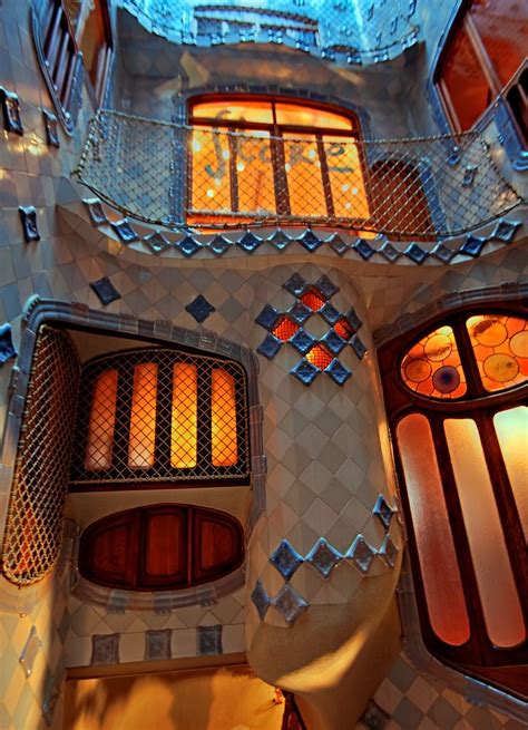 Casa Batllo Interior Patio Gaudi Architecture Casa Batlló Gaudi