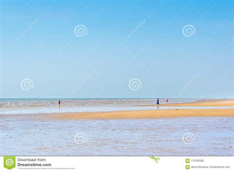 Sandy Formby Beach Near Liverpool On A Sunny Day Editorial Photography