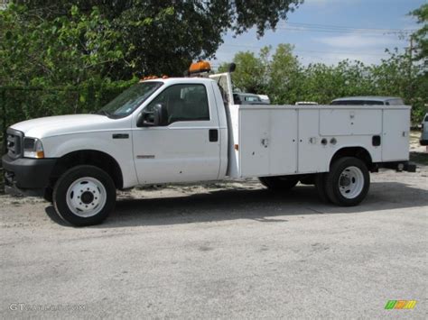 2003 Oxford White Ford F450 Super Duty Xl Regular Cab 4x4 Utility Truck