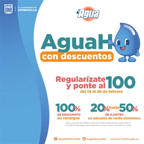 Agua De Hermosillo Mantiene Aguah Beneficios Del Programa