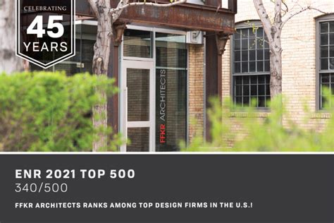 Ffkr Architects On Enrs 2021 Top 500 Design Firms Ffkr Architects