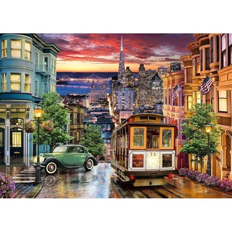 Mapa san francisco 3d,4d ve třech vrstvách se slavnými budovami od roku 1852. Puzzle Clementoni San Francisco De 3000 Piezas - kubekings.com