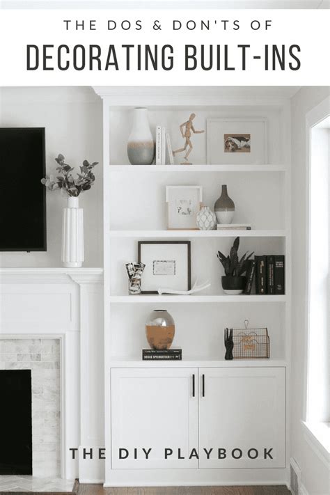 Decorating Ideas For Living Room With Built In Shelves