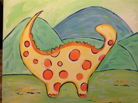Dinosaur Painting For Kids At Explore Collection