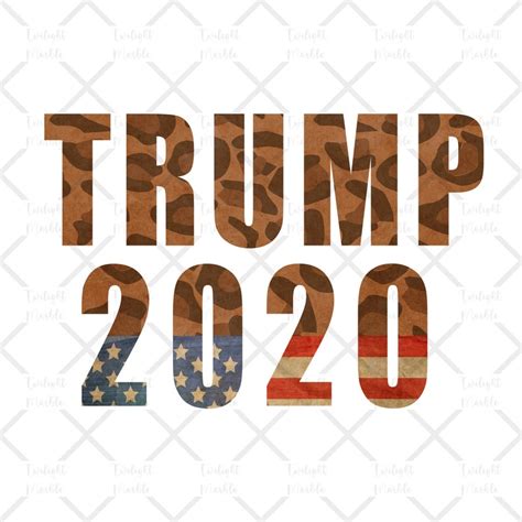 Trump 2020 Leopard Design With Flag Digital Download For Etsy
