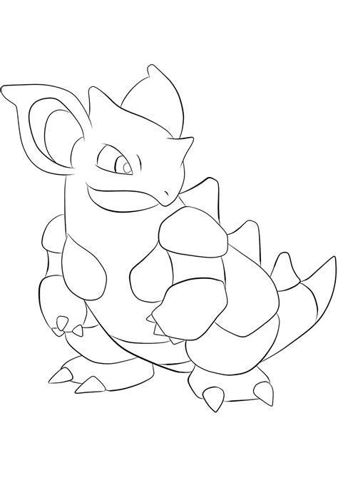 Pokemon Coloring Pages Nidoking Nidoqueen