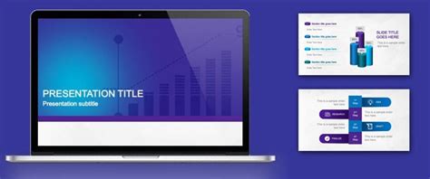 Business Powerpoint Template With Violet Color Palette By