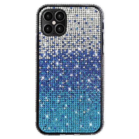 wholesale rhinestone gradient bling glitter sparkle diamond crystal case for apple iphone 12 pro