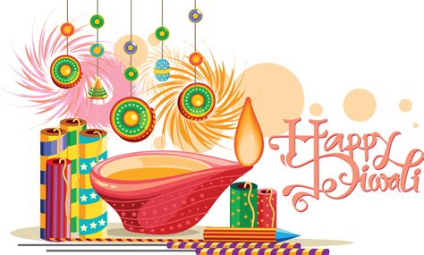 Download Hd Happy Diwali Background With Festival Crackers Vector