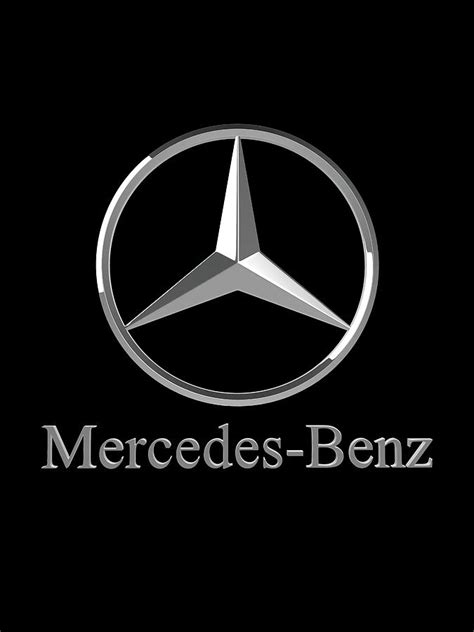 Mercedes benz classic center vector logo in (.eps,.ai,.cdr) format. Mercedes Logo Digital Art by Linda Camper